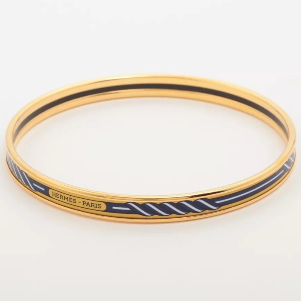 Hermes Enamel Bangle Bracelet